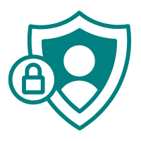 Icon representing data protection and GDPR compliance
